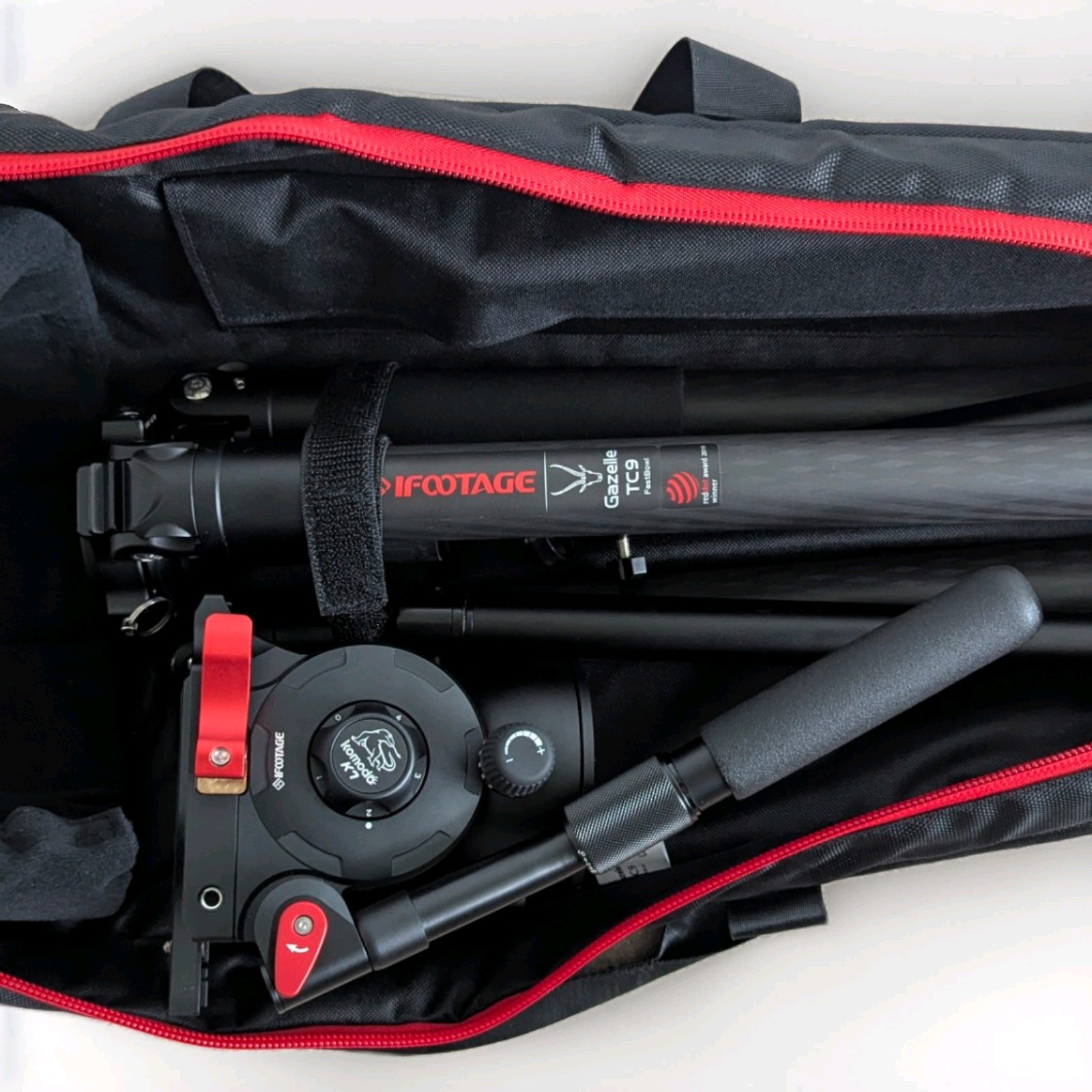 iFootage Gazelle TC9-Fastbowl Tripod with Komodo K7 Fluid Head Bundle Class A
