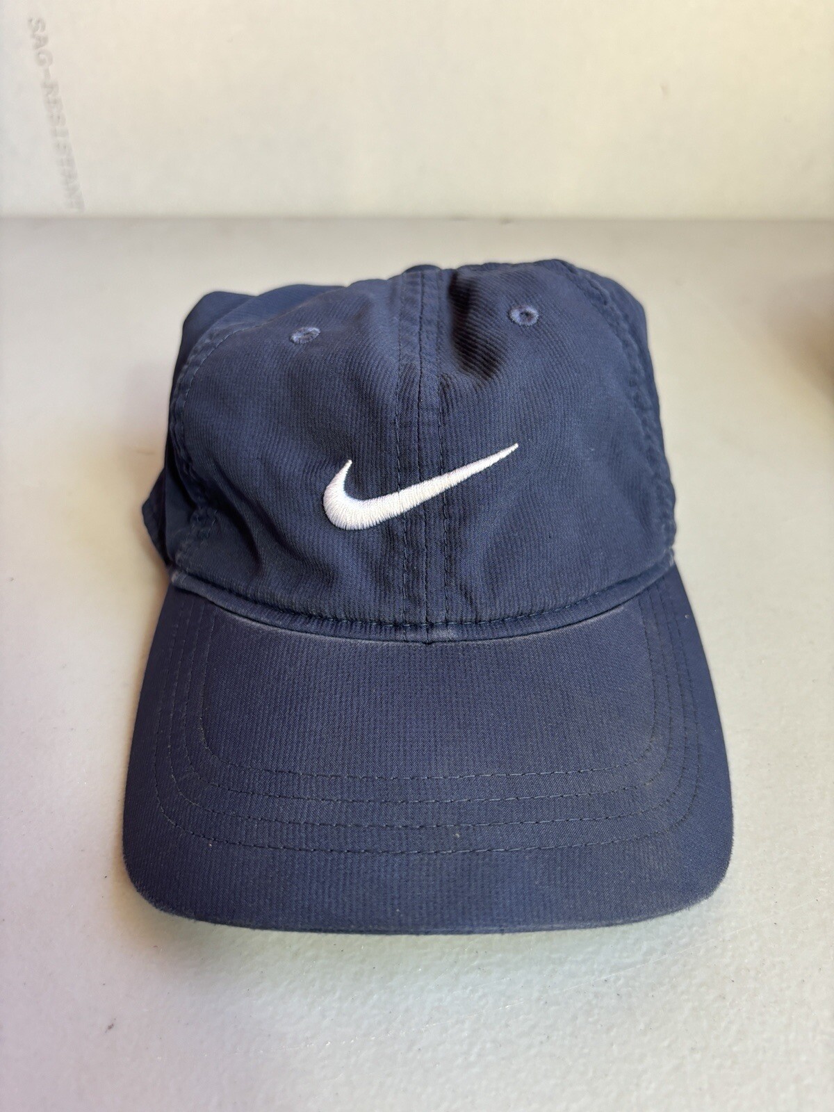 Nike Hat Strap Back Blue Dad Style Golf Tennis Running  Swoosh Dri Fit Casual