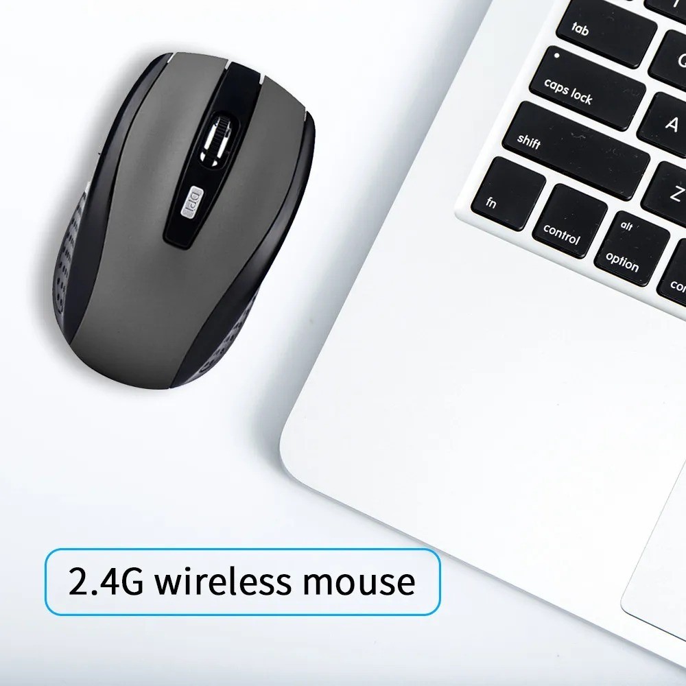 Silent Wireless Mouse - 2.4G Portable Optical Office Mouse for Laptop & MacBook