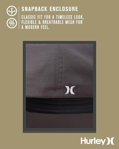 Men's Trucker Hat - H2O-Dri Stretch Curved Bill Small-Medium Anthracite