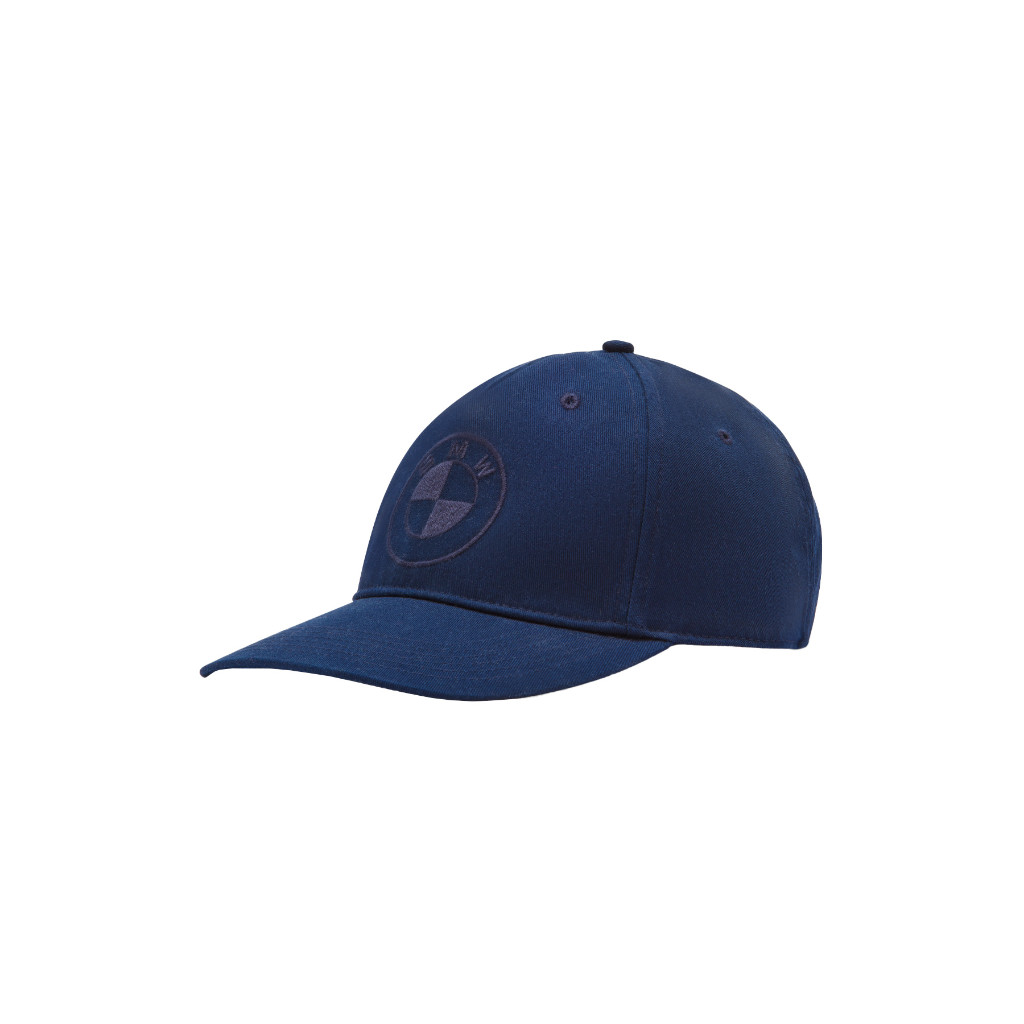 Genuine BMW Logo Baseball Cap Hat Adjustable Panel Cotton Dark Blue 80165B38D93