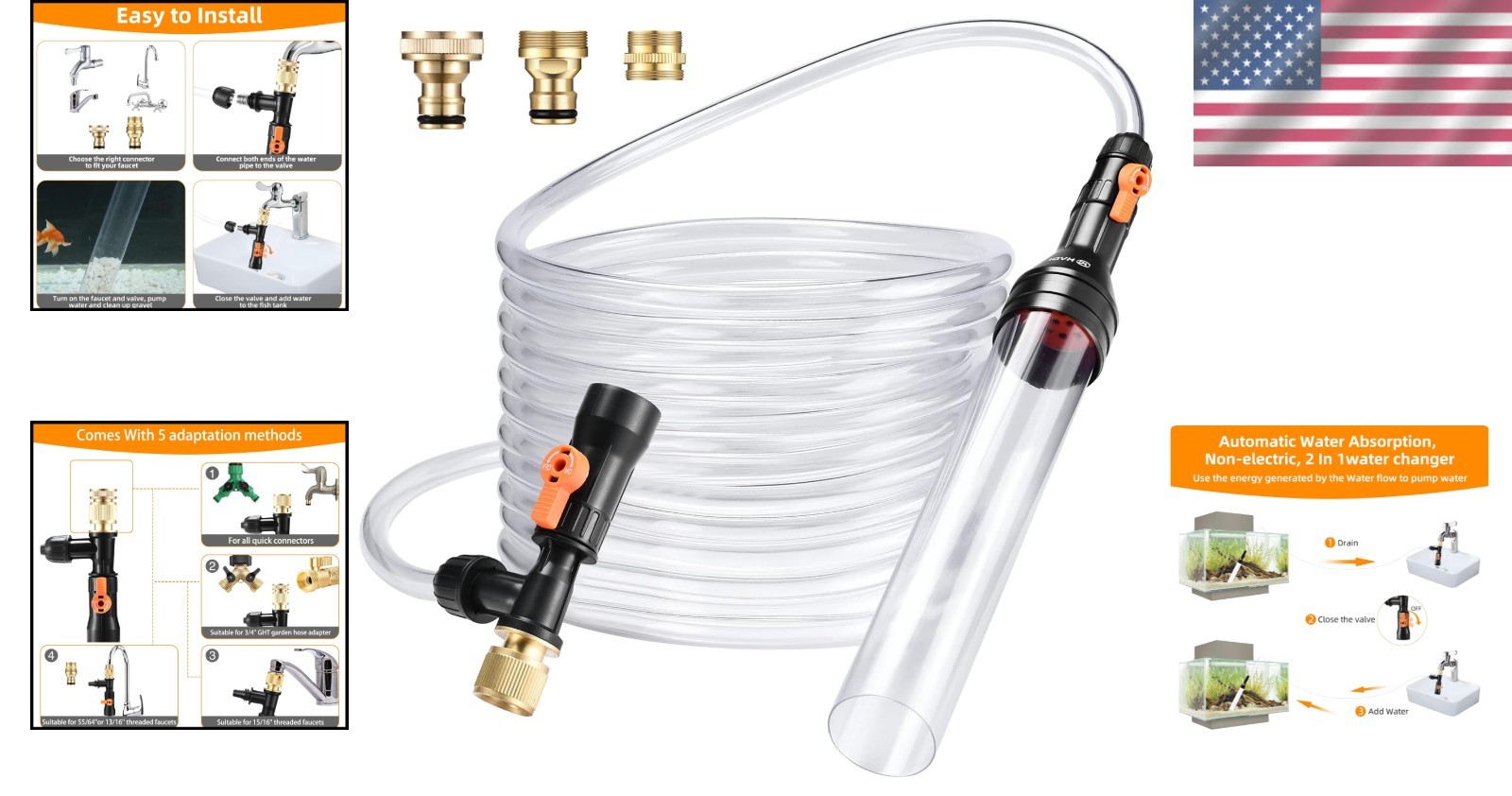 Universal Gravel Vacuum 30ft Water Changer