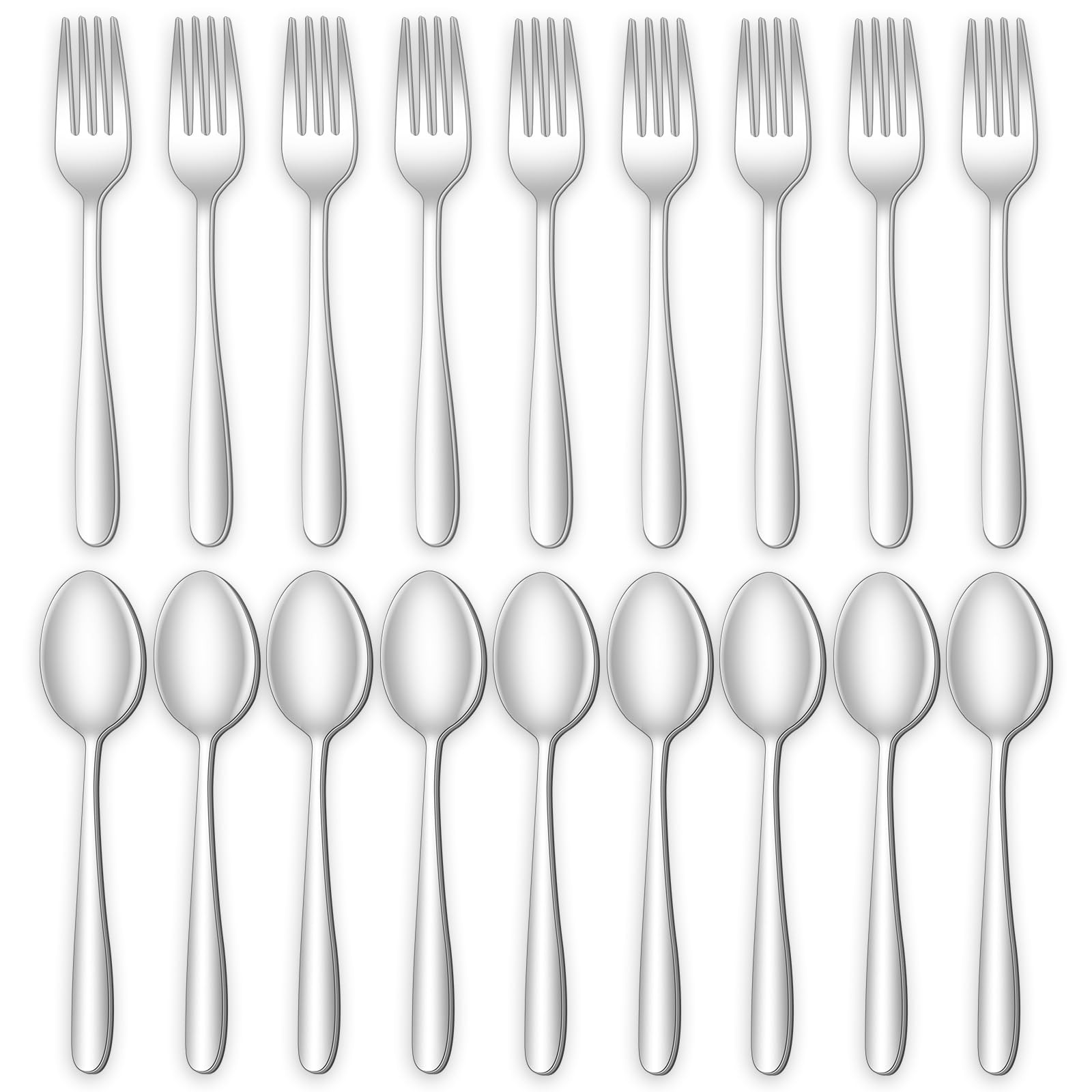 24piece Forks And Spoons Silverware Set Food Grade Stainless Steel Flatware Cutl