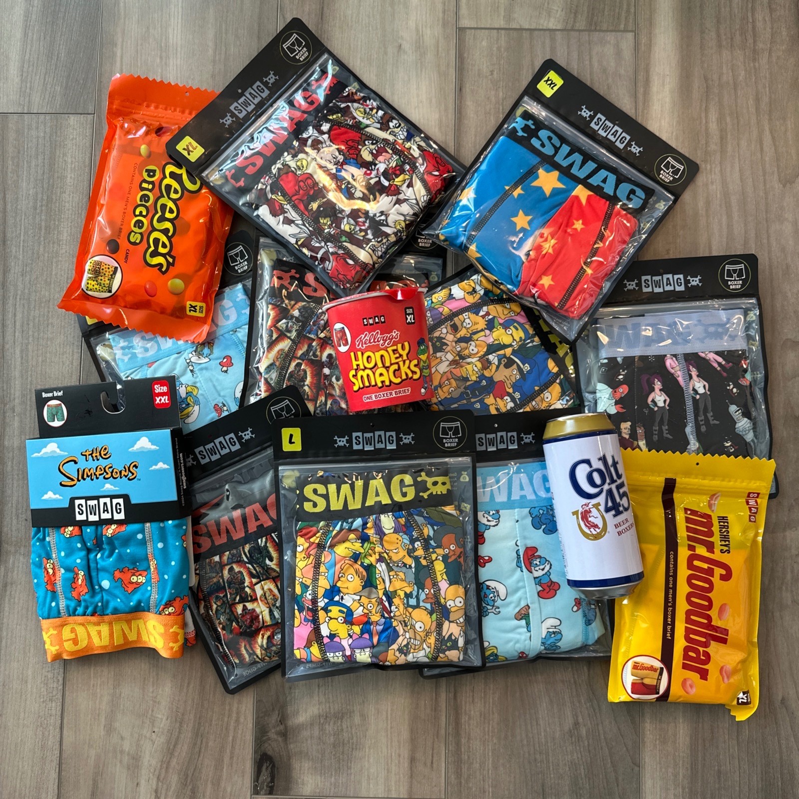 SWAG Boxer Briefs Simpsons Smurfs GI Joe Futurama Looney Tunes Astro Boy ALF