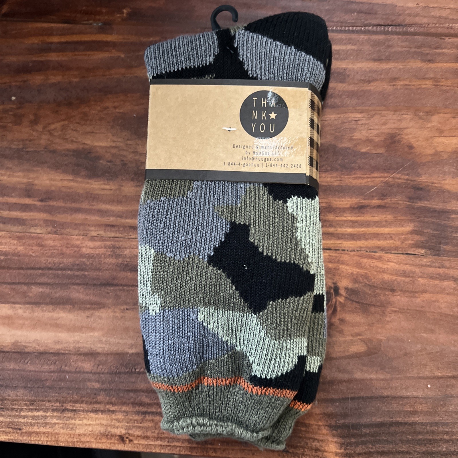 GAA Huu Men’s Thermal Insulated Socks Size 9-13 Camo NWT 1 Pair