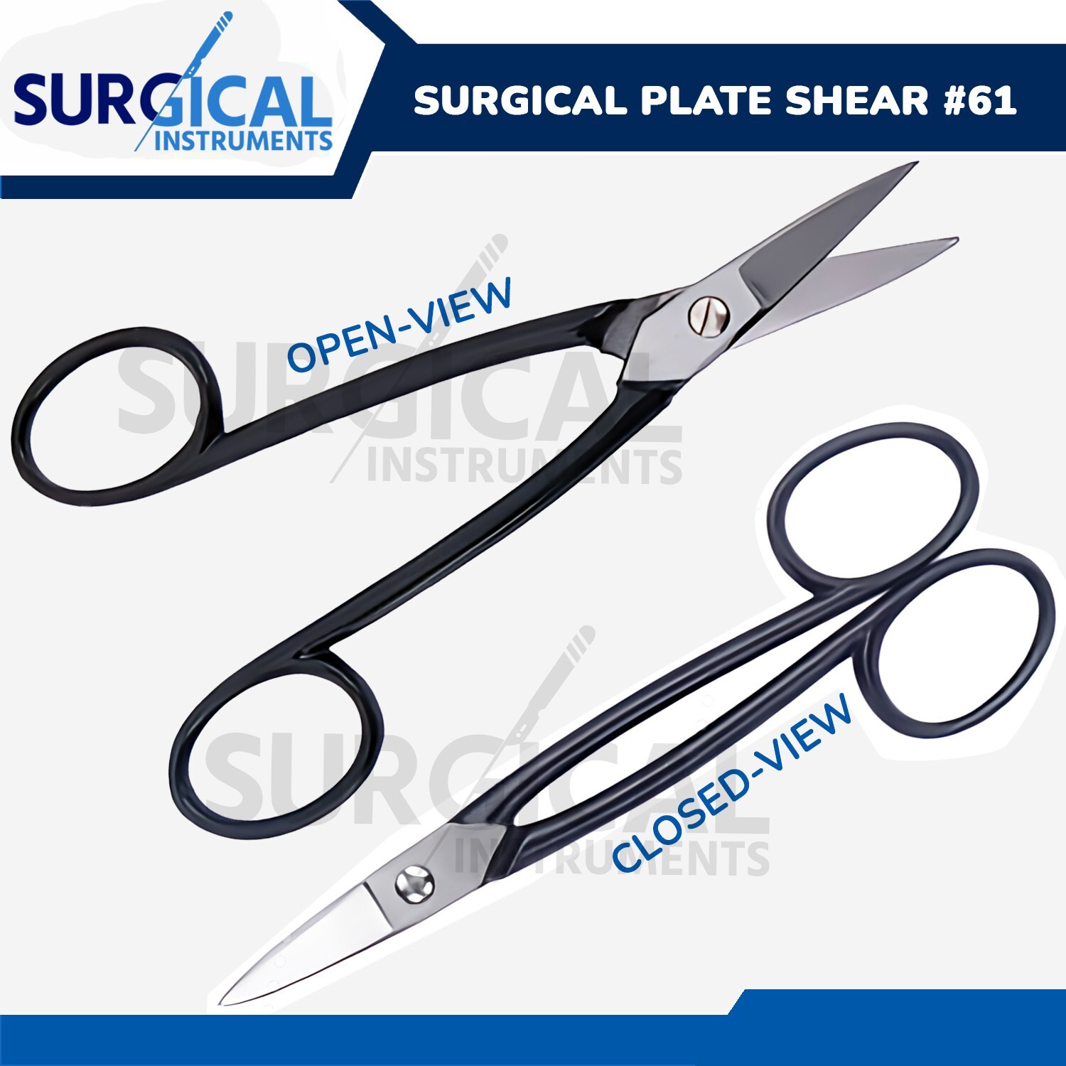 Plate Shear #61 Surgical Dental Laboratory Instruments Stainless German Grade