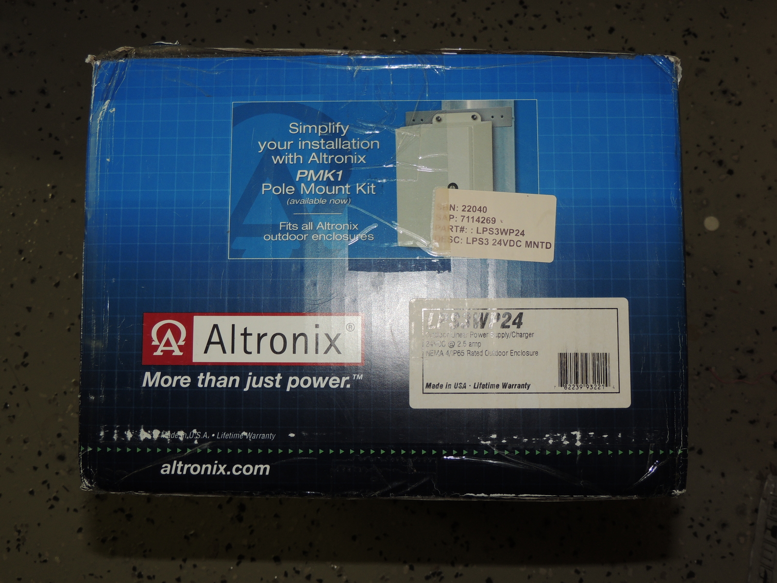 Altronix LPS3WP24 Enclosure Linear Power Supply Charger 24VDC 2.5A New in Box