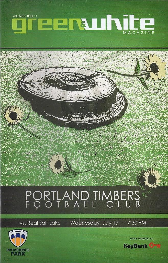 Portland Timbers 'Green & White' MLS Soccer/Football Program Volume 6, Issue 11