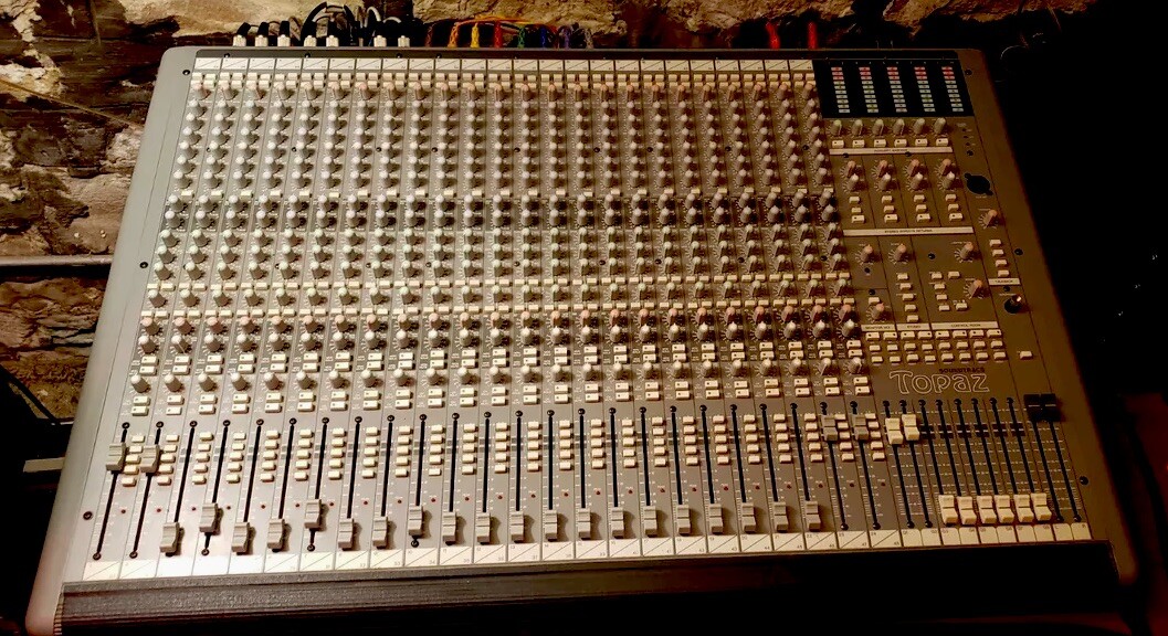 Soundtracs Topaz 48 channel Inline 8 bus Mixing Console (RARE Miami Vice Colors)