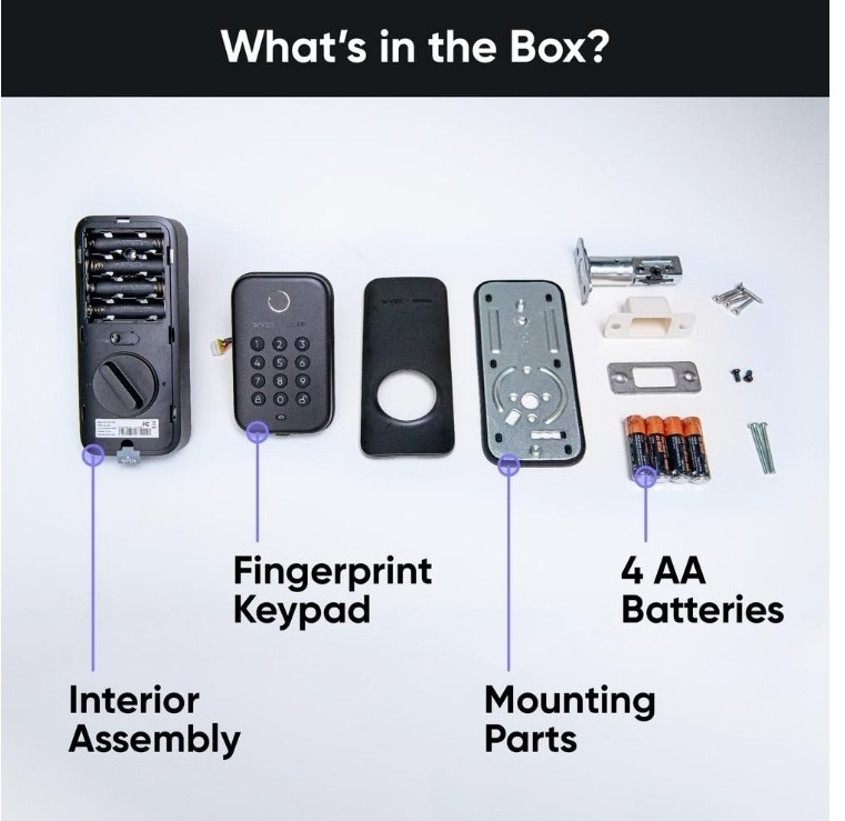 Wyze - Smart Lock Bolt, Fingerprint Keyless Entry, Bluetooth Deadbolt Replace...