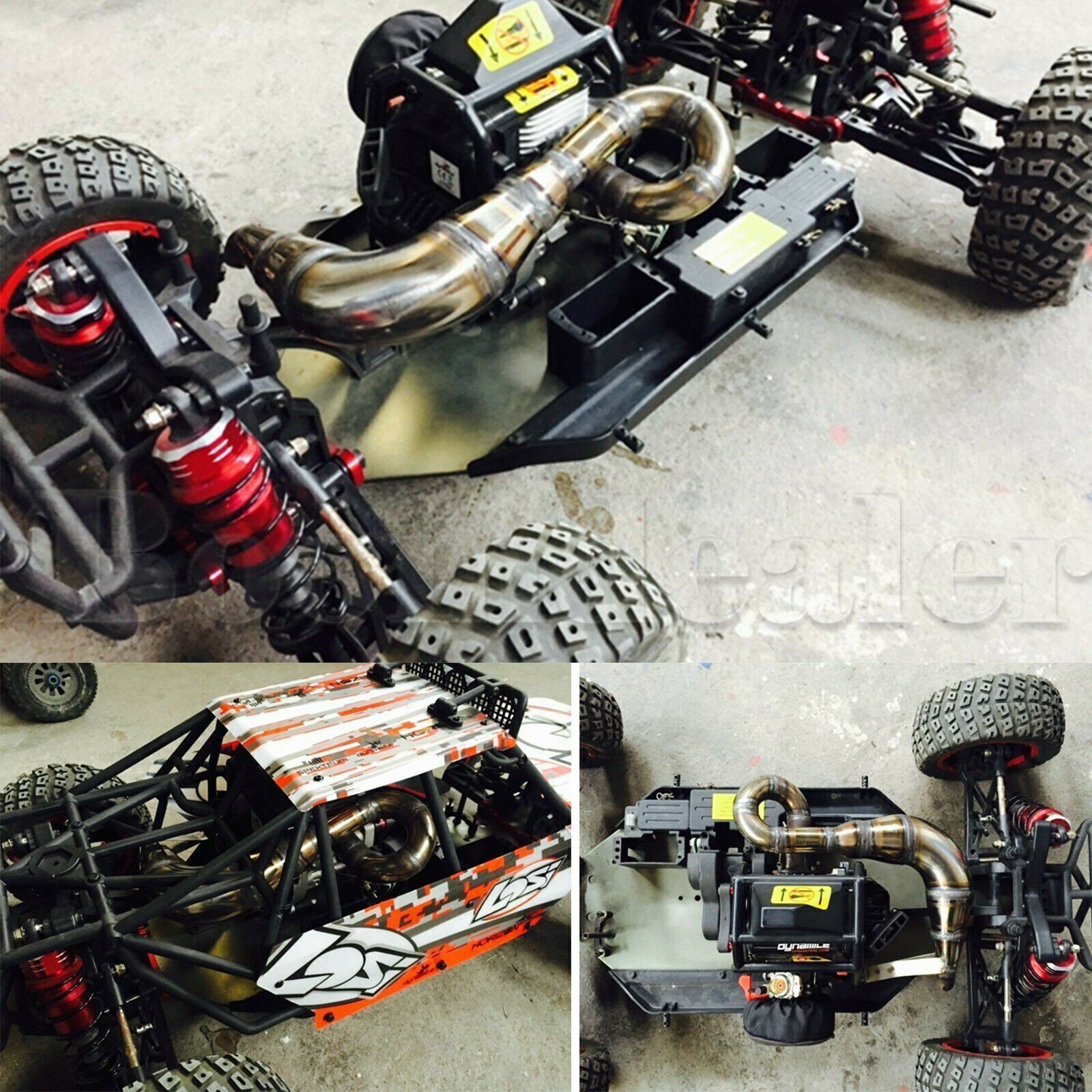 For 1/5 Losi Desert Buggy XL DBXL RCMK XCR Model RC Car Steel Exhaust Pipe Tube
