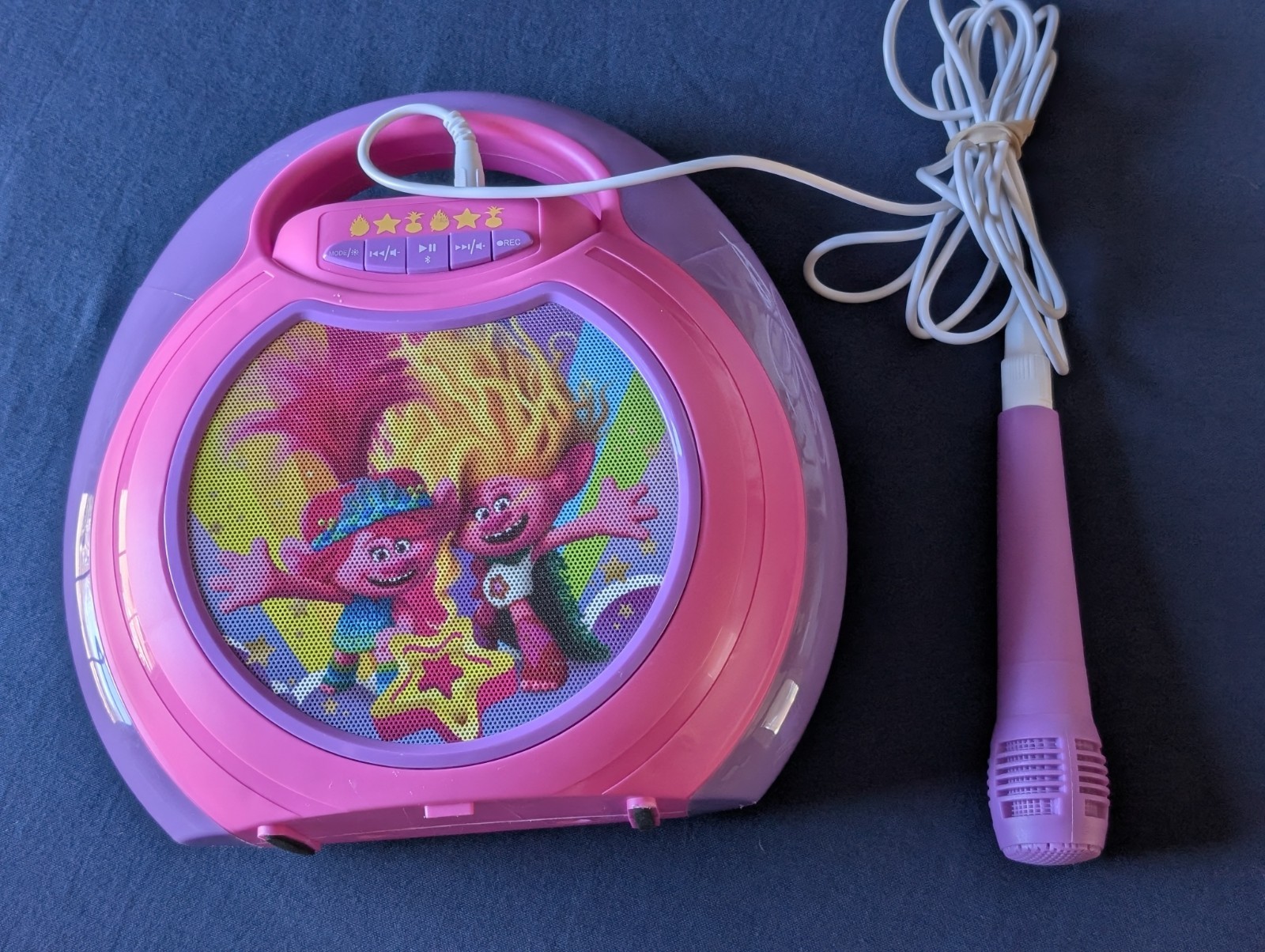 Trolls Movie Band Together Bluetooth MP3  Karaoke with LED Light Show