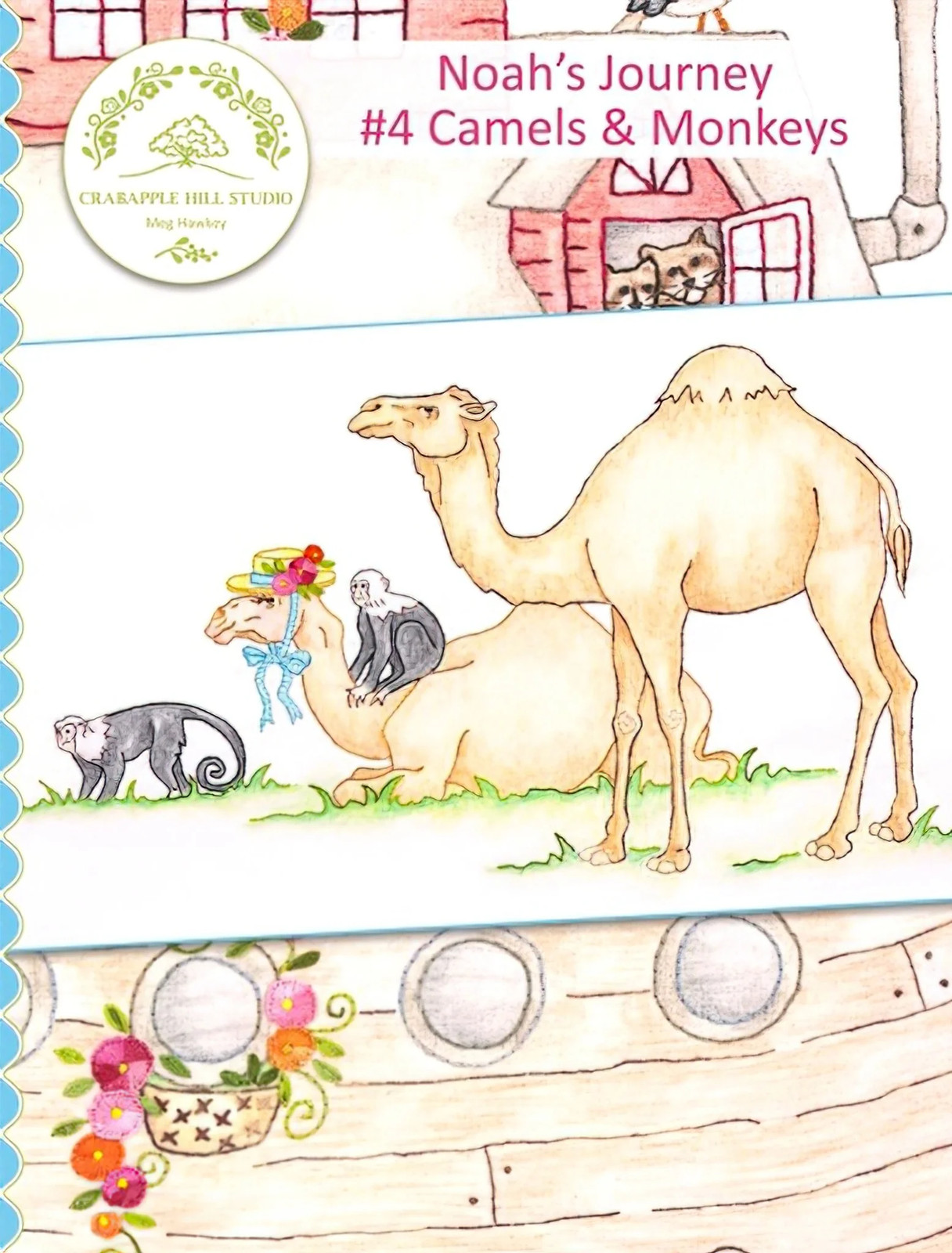 Noah's Journey #4 - Camels & Monkeys by Crabapple Hill Studio