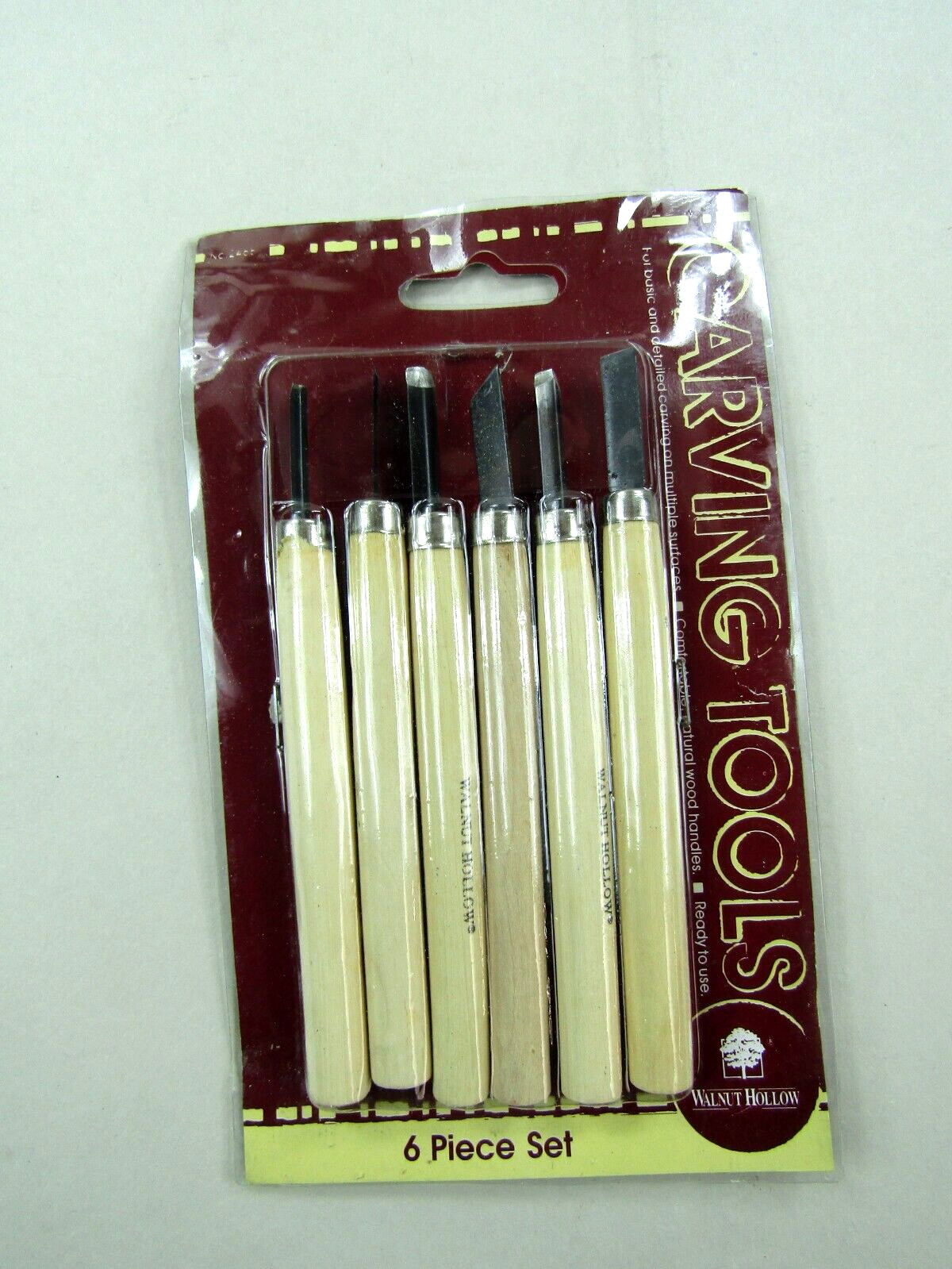 Walnut Hollow Carving Tools 6 Piece Set No. 24651 Multi Surface Use Ready to Use