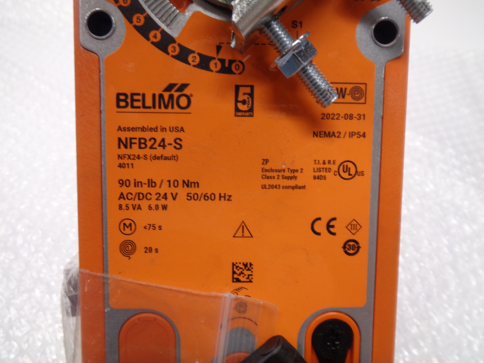 BELIMO NFB24-S ACTUATOR UNMP