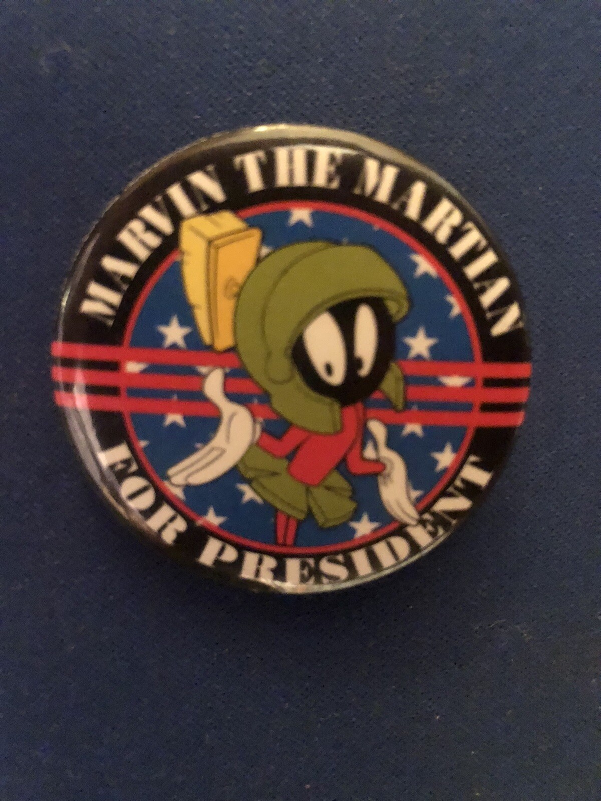 Marvin The Martian For President 1 3/4” Pinback Button