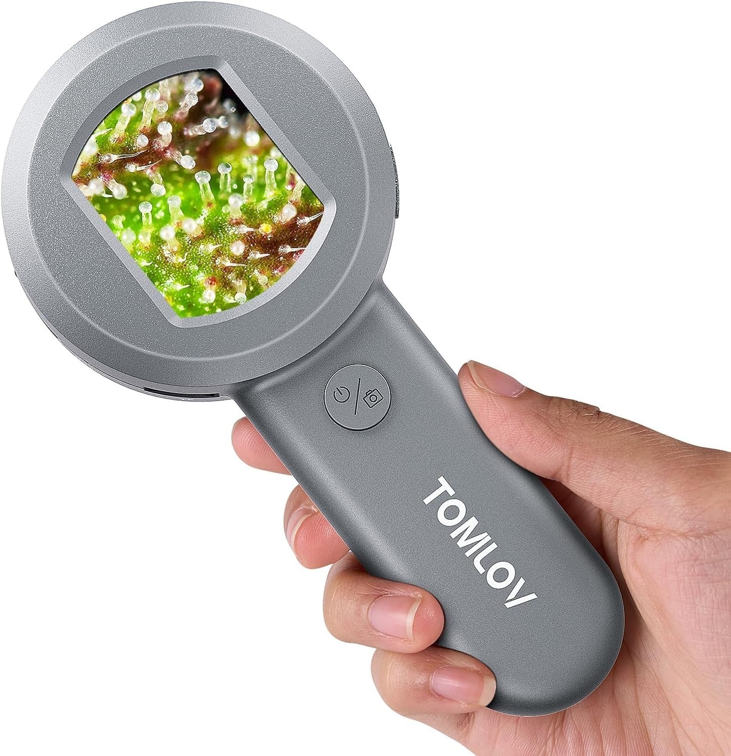 P10 Microscope for Adults Kids, Portable 100X Illuminated Jewelers Loupe, Han...