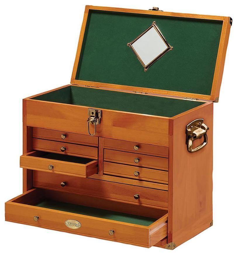 8 Drawer Wooden Machinist Tool Storage Chest - CMW-8B CLARKE INTERNATIONAL