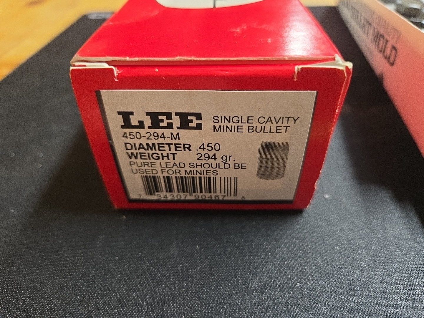 Lee 1-Cavity Minie Ball Bullet Mold 450-294M (450 Dia) 294 Grain 90467 #7