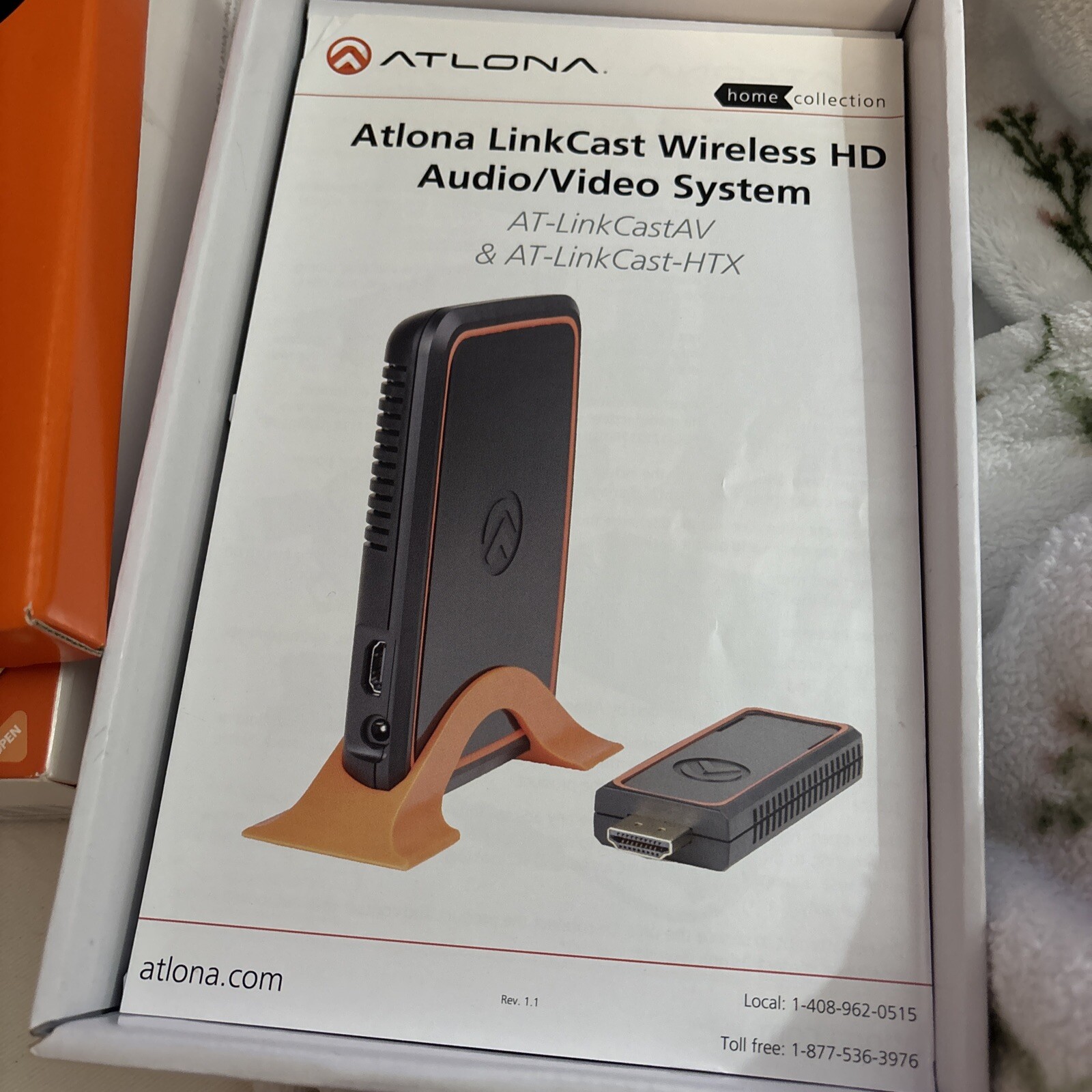 Atlona Linkcast Wireless HD Audio/Video System Open Box All Included