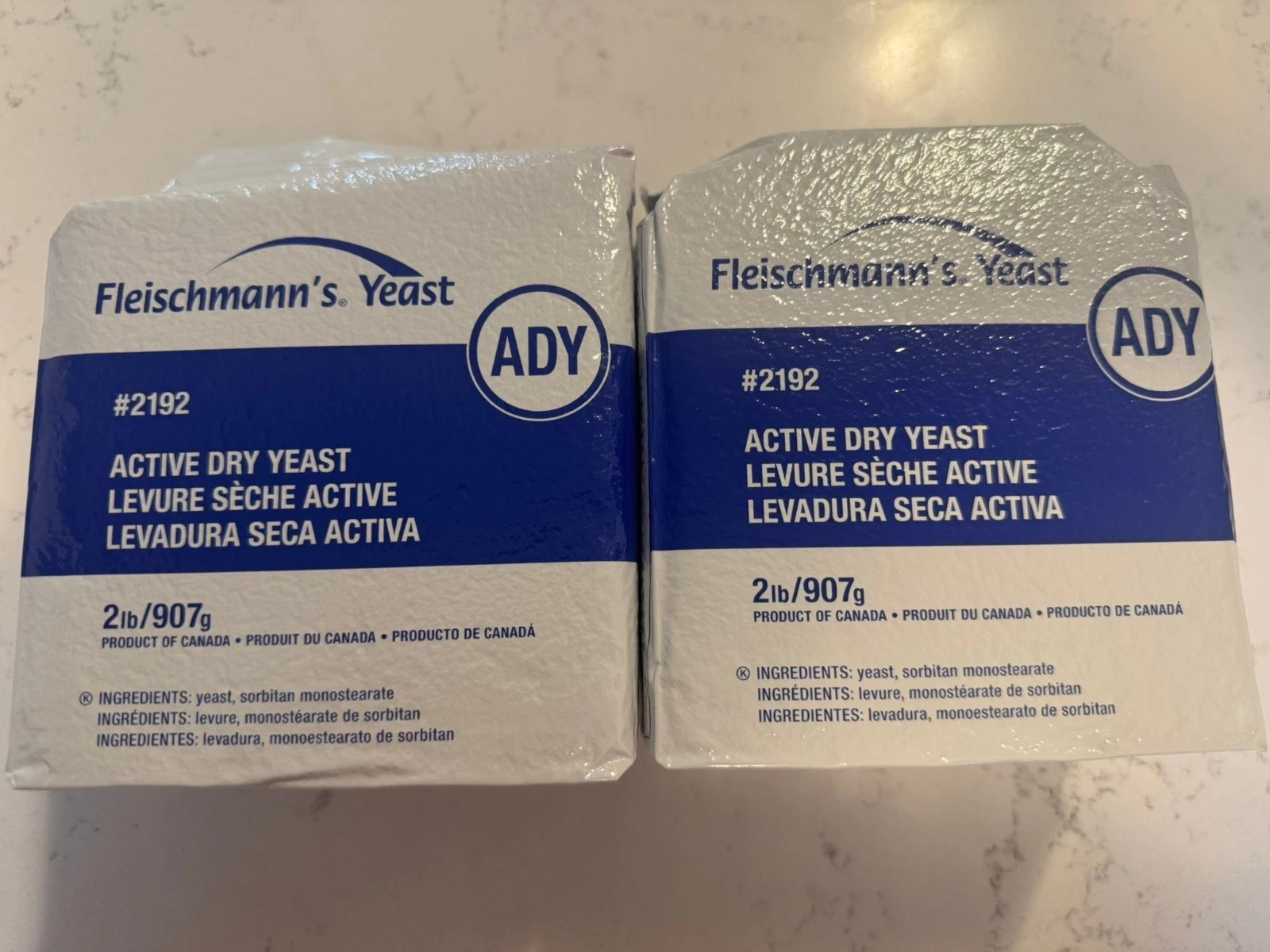 Yeast Active Dry | Fleishmann's Yeast Bag 2lb/907g Active Dry Yeast #2192 PACK 4