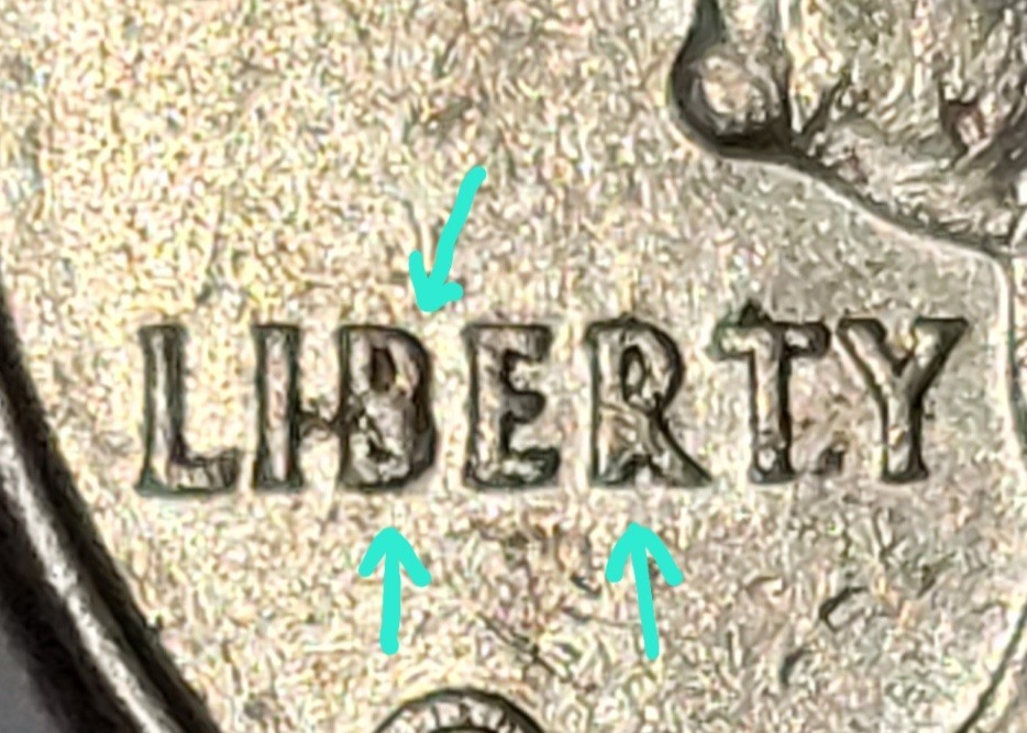 2000-D Maryland Statehood Quarter ~ Filled "B" and "R" in Liberty