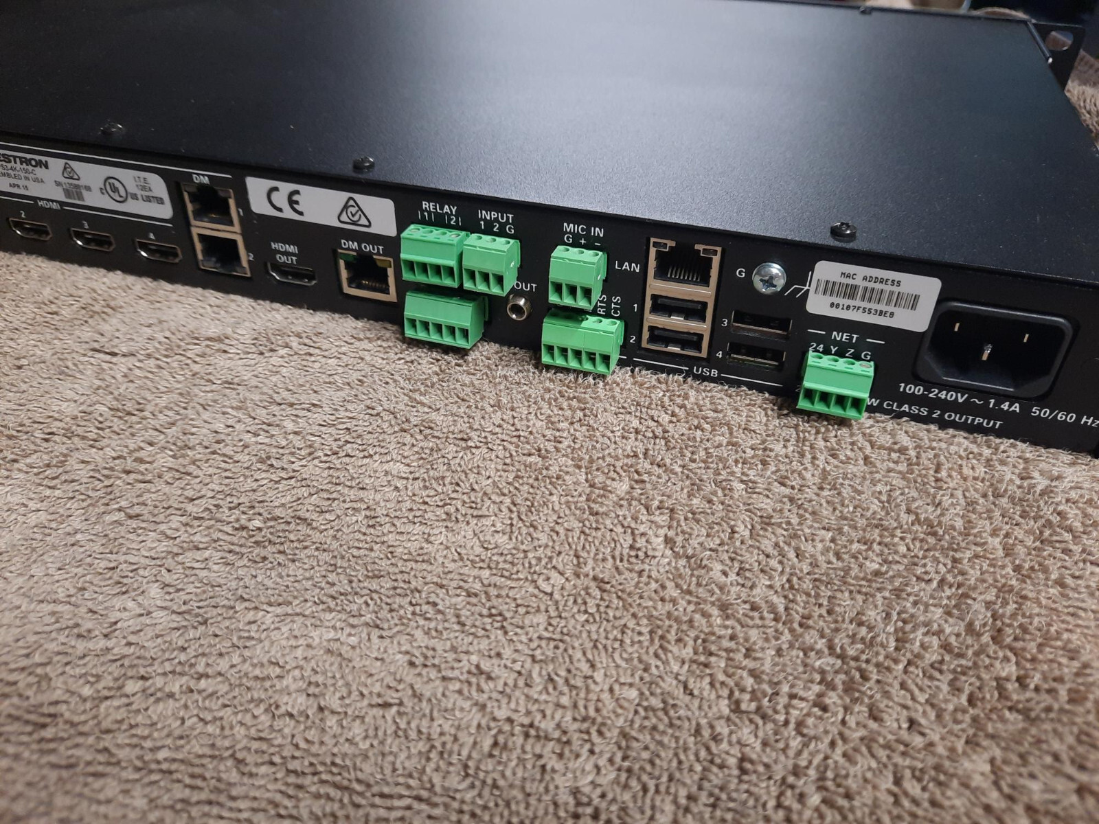 Crestron DMPS3-4K-150-C 3-Series 4K DigitalMedia Presentation System 150