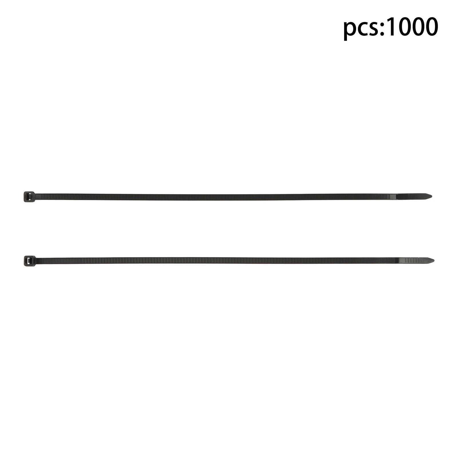 1000 Pack 12" Zip Ties Double-sided Toothed Cable Ties 100 lb Self-Locking