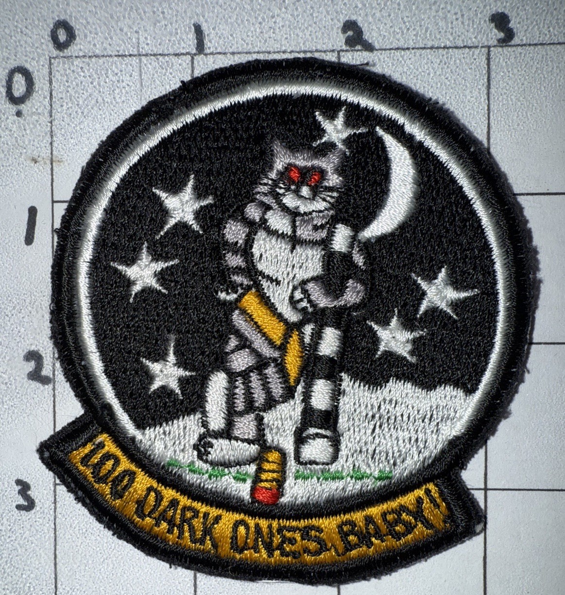 1970s - GWOT Era USN F-14 Tomcat 100 Dark Ones Baby Night Missions Patch (20)