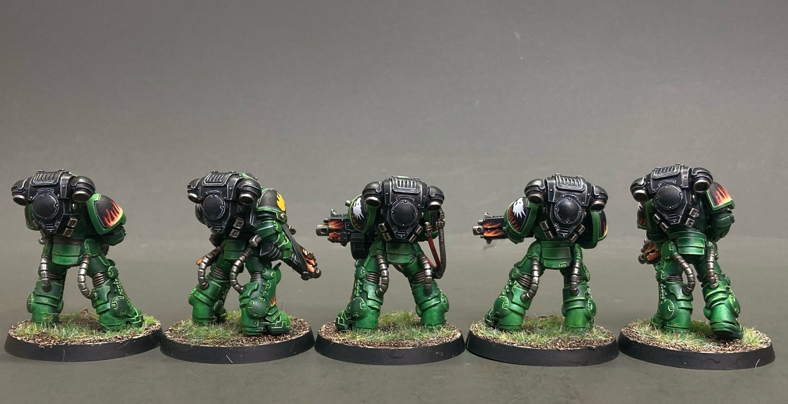 Heavy intercessors Warhammer 40k Space Marines Salamanders Pro Painted Squad