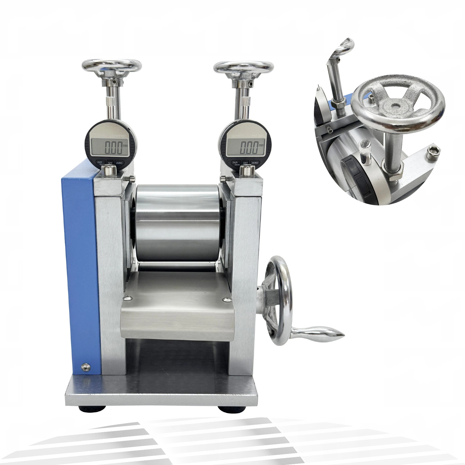 Lab Roller Mill Machine Digital Display for Battery Electrode Sheet Calendering