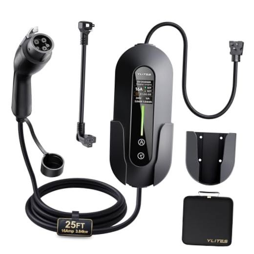 2026 Upgraded Level 1 & 2 Portable EV Charger, 25Ft J1772 16A 25FT for J1772 EV