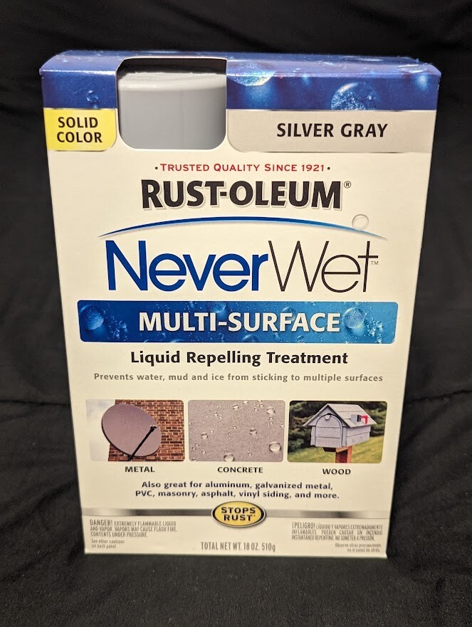 Rust-Oleum 275619 Never Wet Multi Purpose Kit, Silver Gray