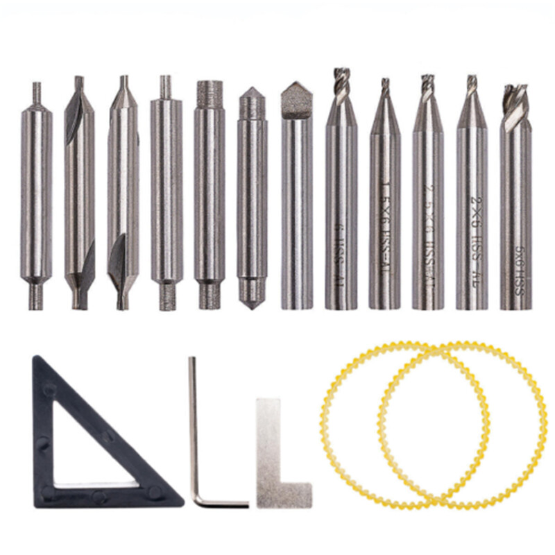 Drill Bits Cutter Set for 368A Locksmith Vertical Key Tool Machine Spare Parts