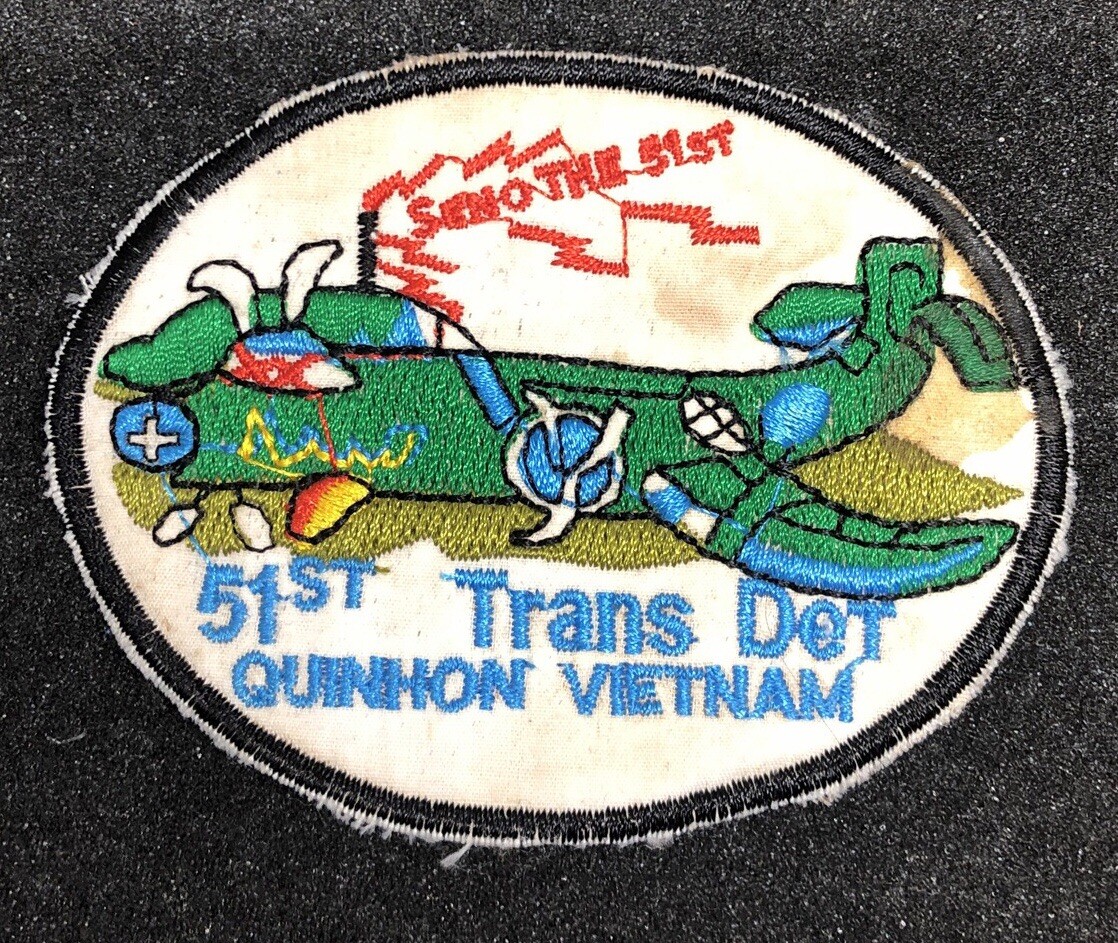 Military Patch Old Vietnam Era 51st Transportation  Detachment Quinhon Vietnam