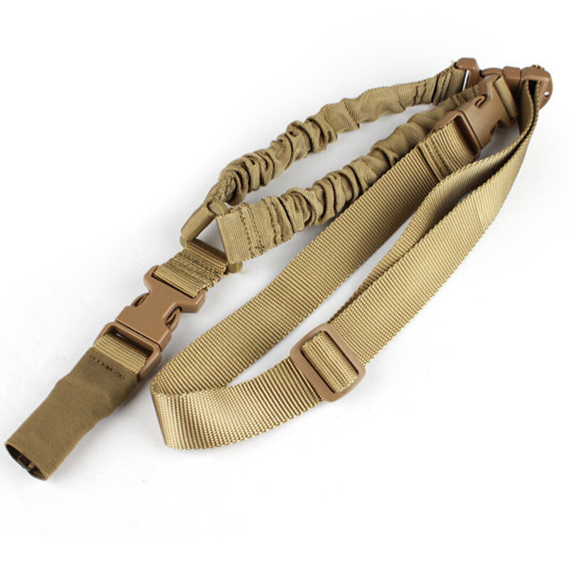 WST Tactical Single Point Sling Bungee Adjustable Quick Hook Rifle Sling Hunting