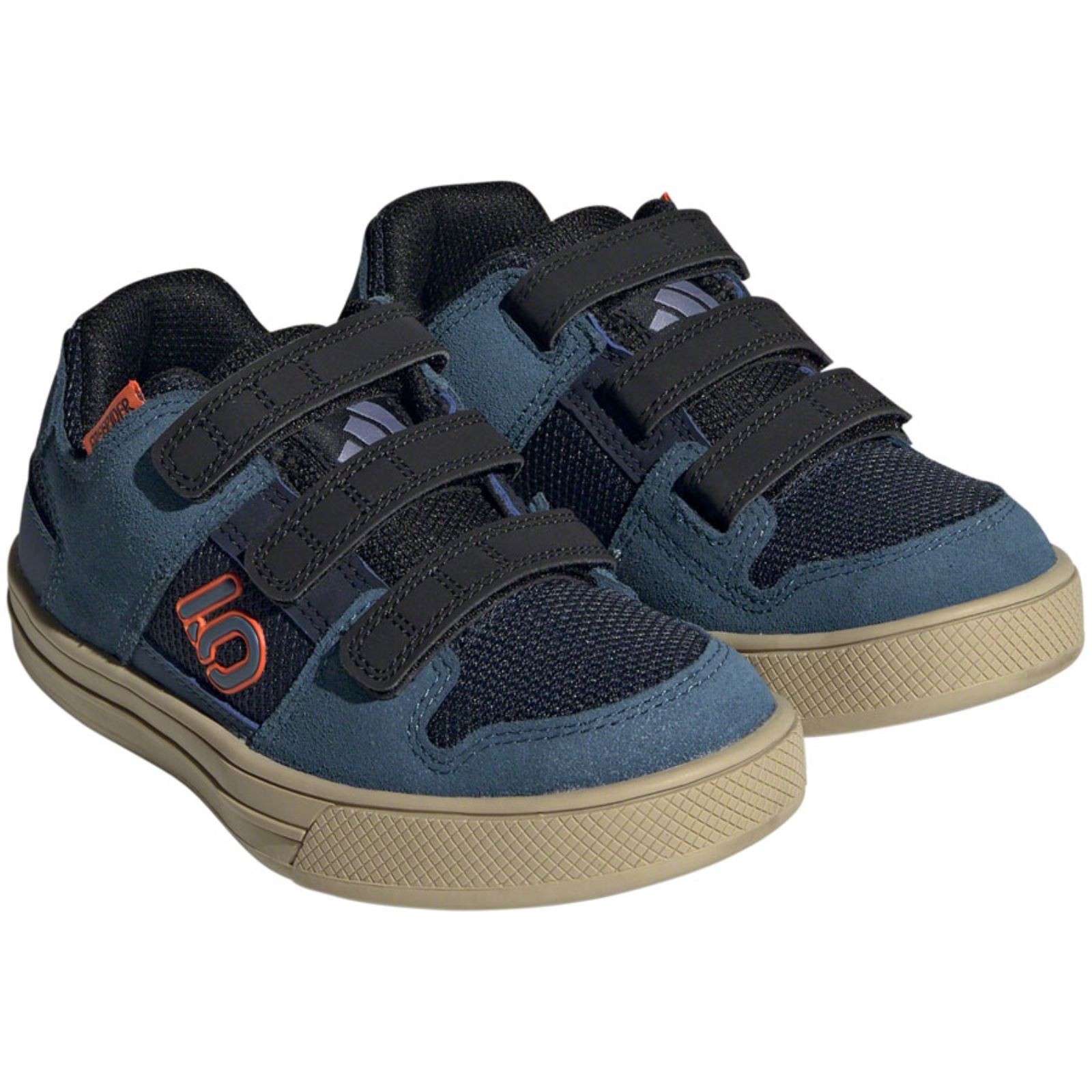 Freerider Kid's VCS Flat Youth Shoes - Ink/Steel/Orange - Size 13.5K IF7421-13-K