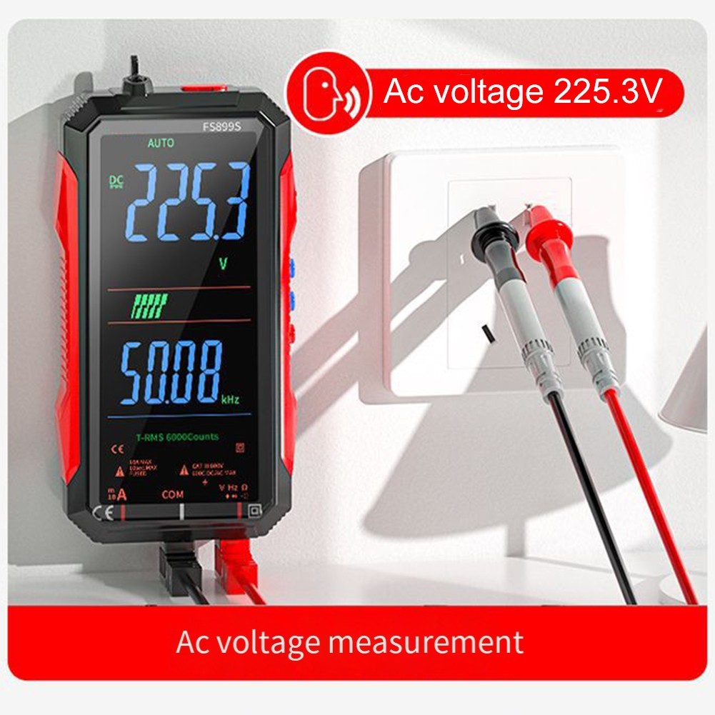 FS899S Test Meter Supporting Multiple Measurement Modes Including AC DC Voltage