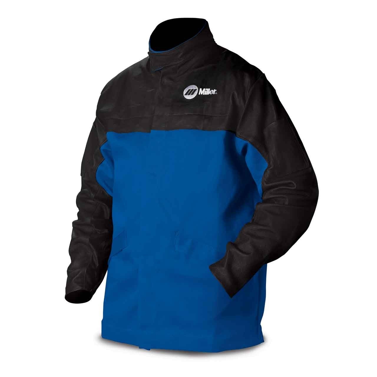 Miller 231082 Combo Leather And Indura Welding Jacket Size Large