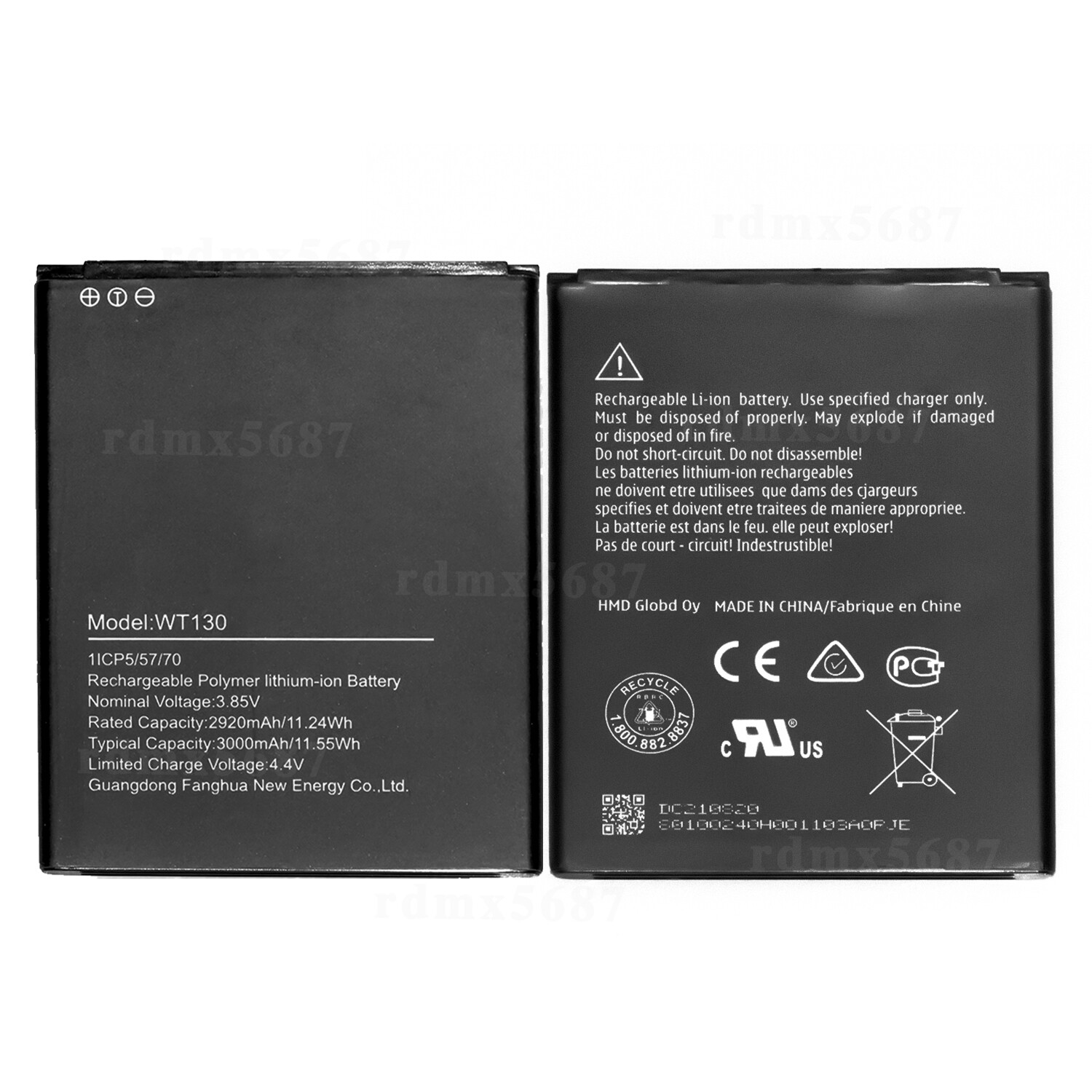New Rechargeable Battery WT130 For Verizon Nokia 2 V Tella TA-1231 High Quality
