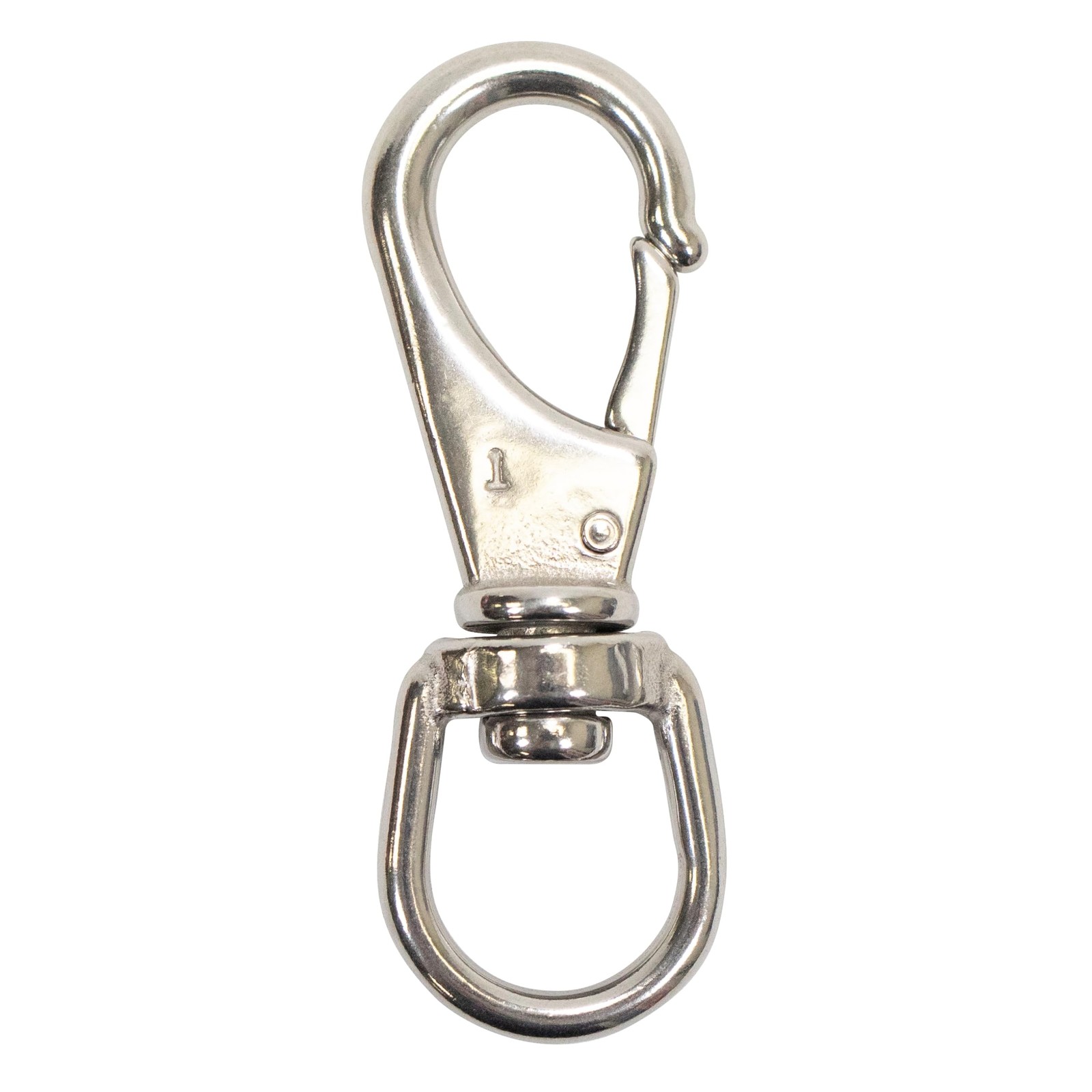 Scuba Choice Stainless Steel Swivel Eye Snap Hook 3-5/16 x 1-1/8-Inch, Sliver