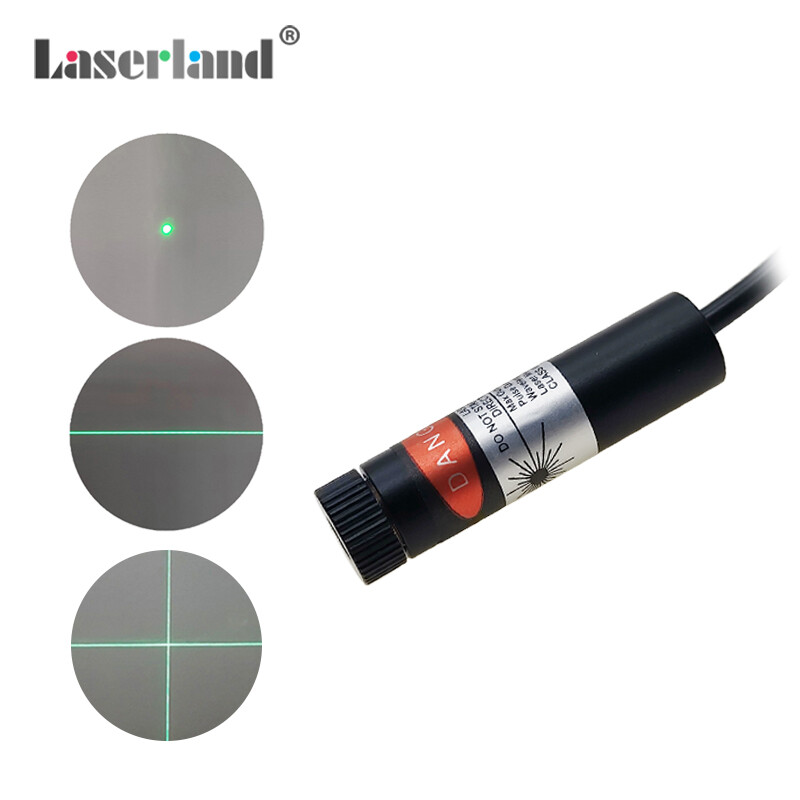 Green Dot Line Cross Sewing Machine Positioning Laser with USB Connection 12mm