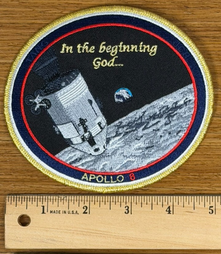 Authentic Apollo 8 Spirit Commemorative 5" Tim Gagnon AB Emblem NASA SPACE PATCH