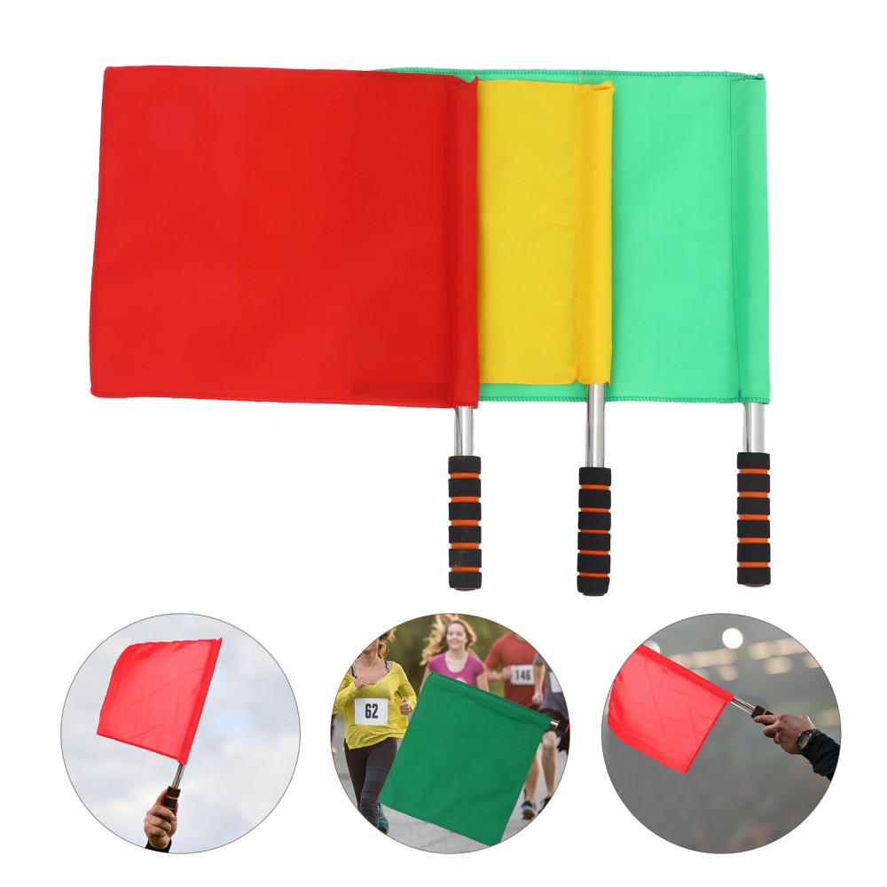 3pcs Warning Signal Flags for Traffic Signals