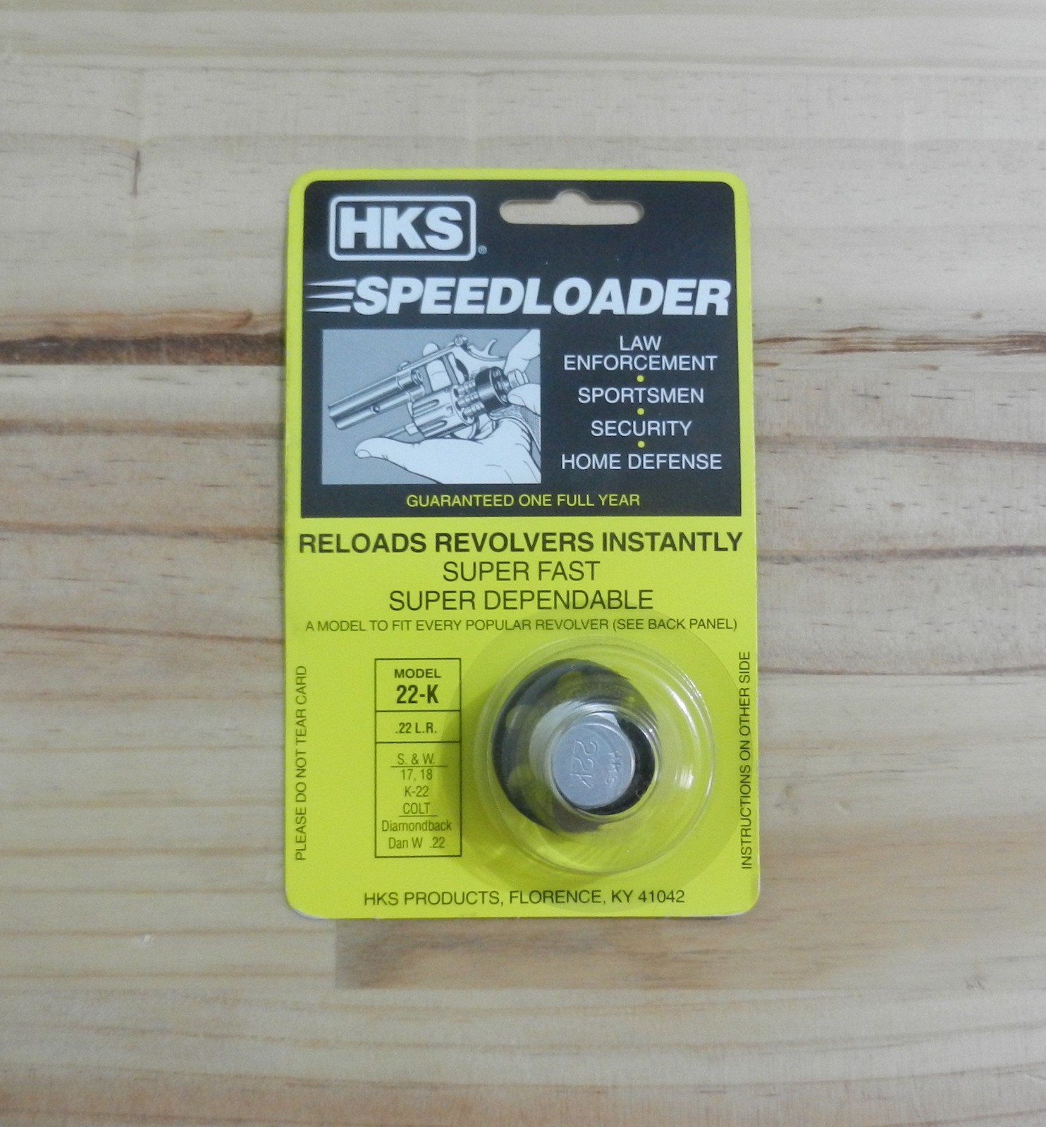 HKS Speedloader;  NEW;  22-K;  6-Shot;  22 LR;  Fast & Dependable