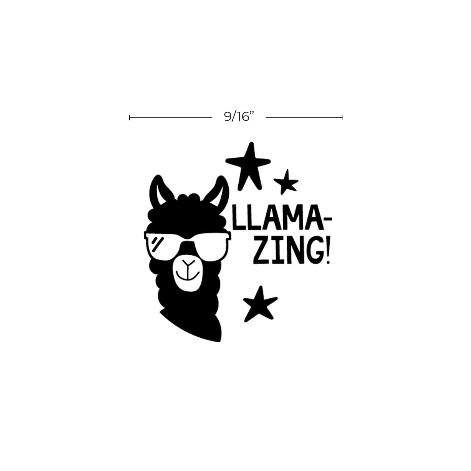 Teacher Reward Stamp, Llama Self Inking, Planner, Black