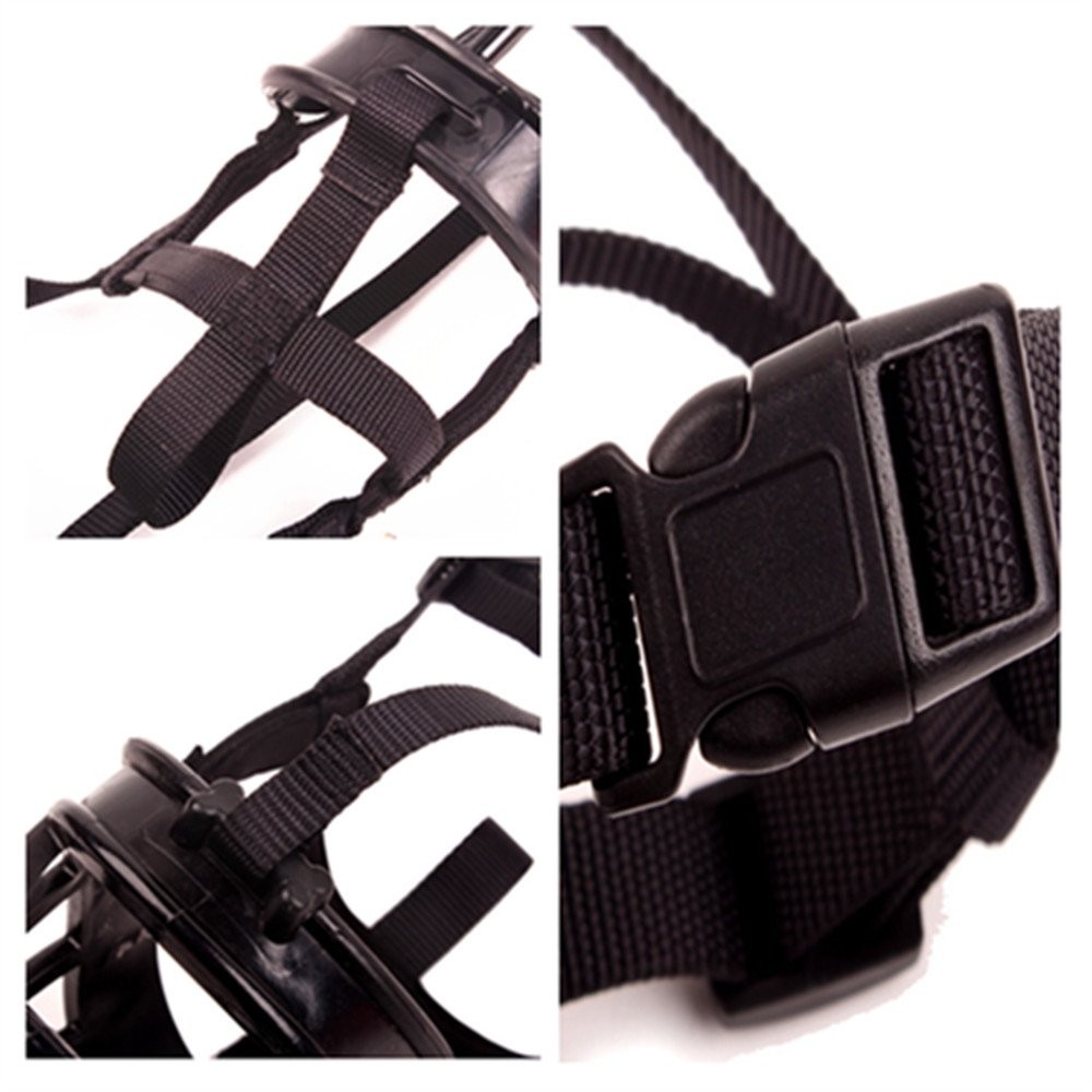 Basket Dog Muzzles-Soft Adjustable Breathable Mask Anti Biting Chewing Barkin...