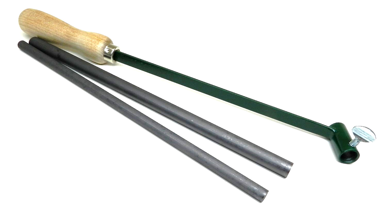 Graphite Stirring Rods With Holder Mix Melt & Stir Molten Metal 2 Rods & Handle