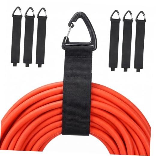 Hose Extension Cord Storage: 6 Pcs 16 inche Nylon Organizer Holder | for Hoses