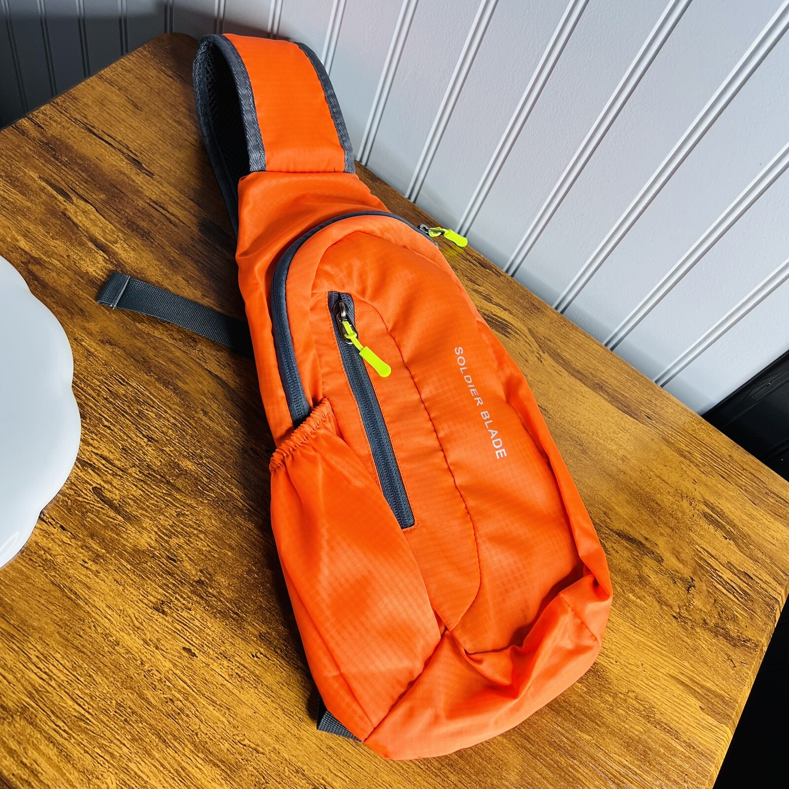 Soldier Blade Waterproof Sling Shoulder Bag Backpack Adjustable Strap Orange